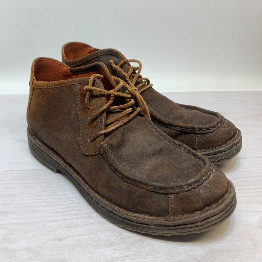 Mens Born Ethan Moc-Toe Chukka Boots Suede Leather Size 9 / 42
